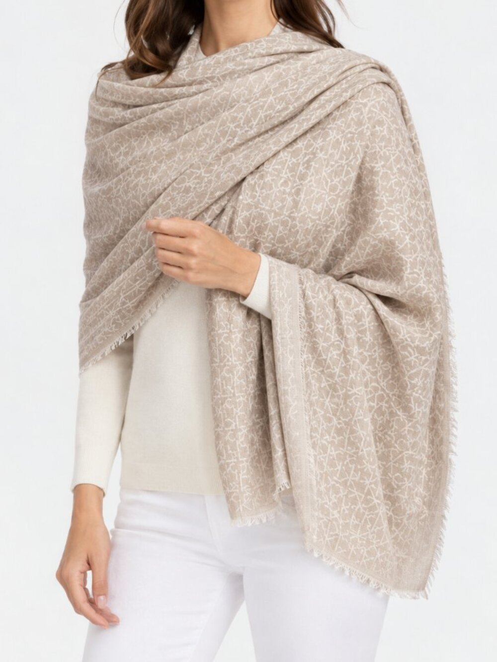 Soft and beautiful CK scarf,signature CK logo,brand New With Tags